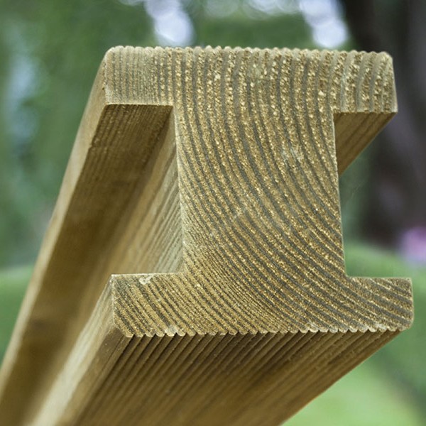 Slotted Wooden H Fence Post 2.4m 2041